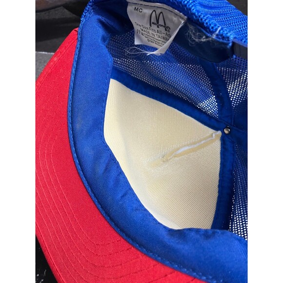 McDONALD'S 1984 OLYMPICS Mesh Snapback Trucker Cap Hat patch - Picture 5 of 10